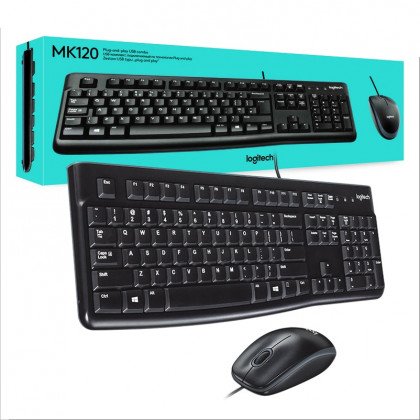 Imagen de Logitech teclado y mouse MK120