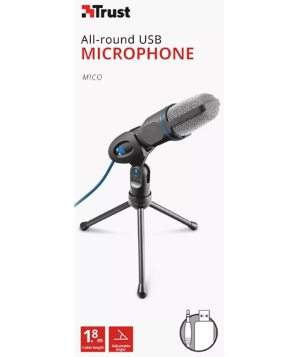 Imagen de Micrófono Trust Mico 20378 condensador omnidireccional negro