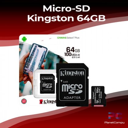 Imagen de Micro SD 64 GB Kingston